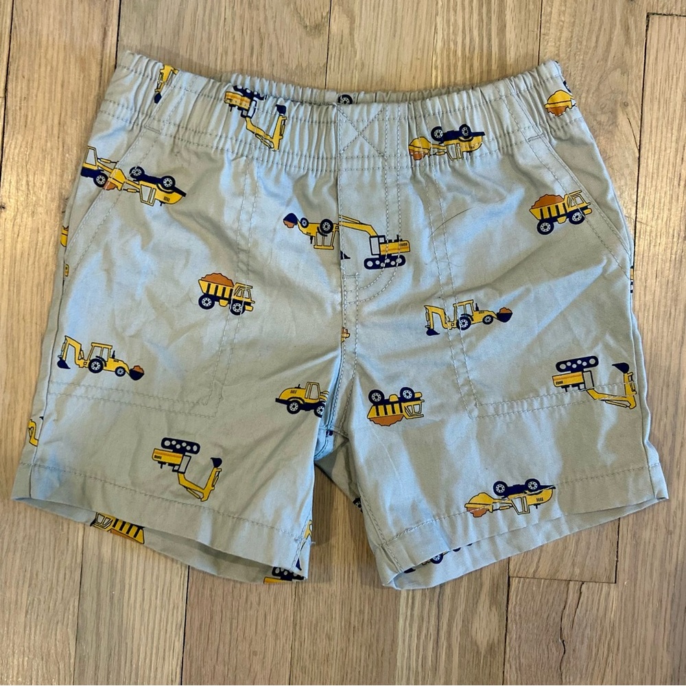 Kids Construction Print Shorts